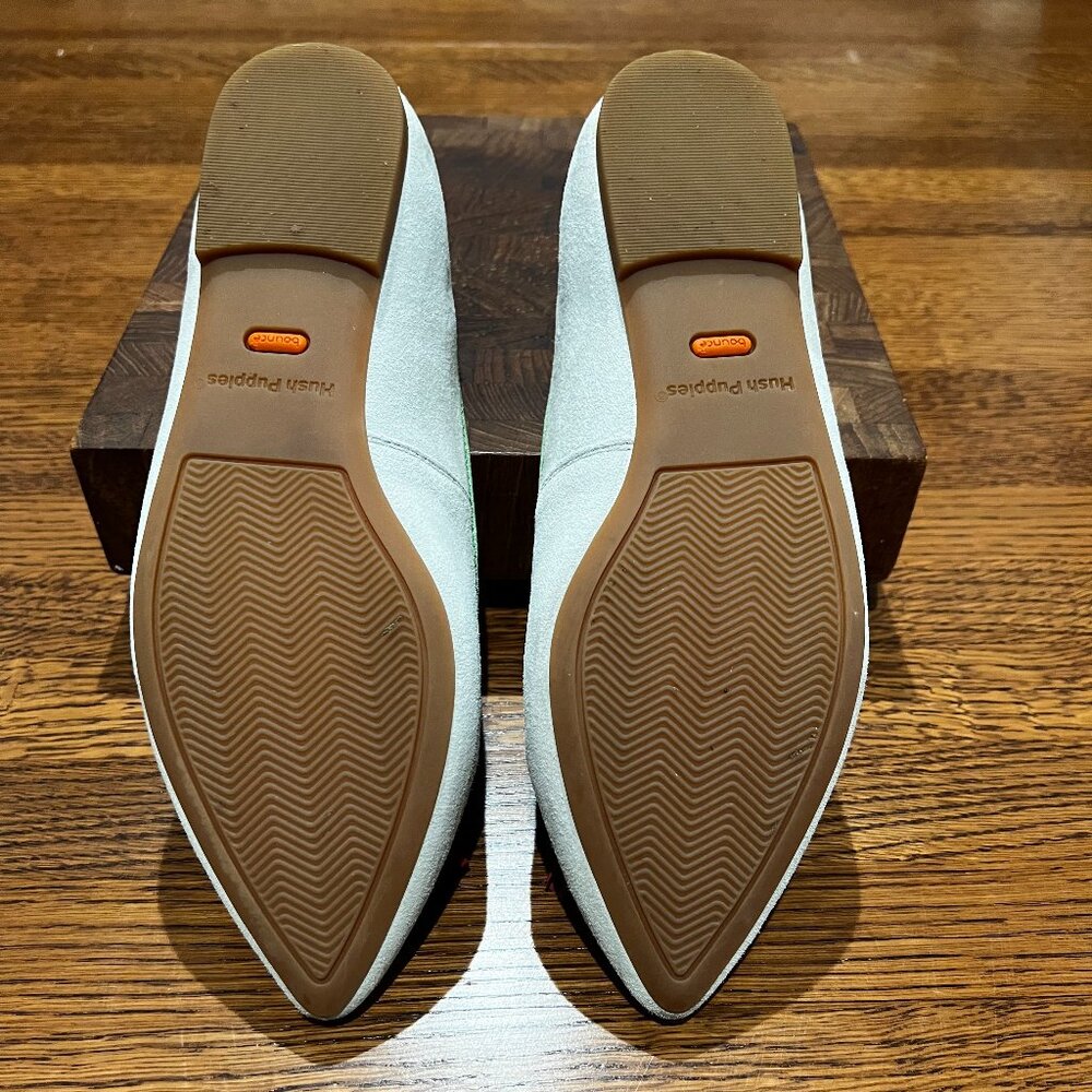 Silver suede Hush Puppies with Tassels size 6.5 - Picture 3 of 4